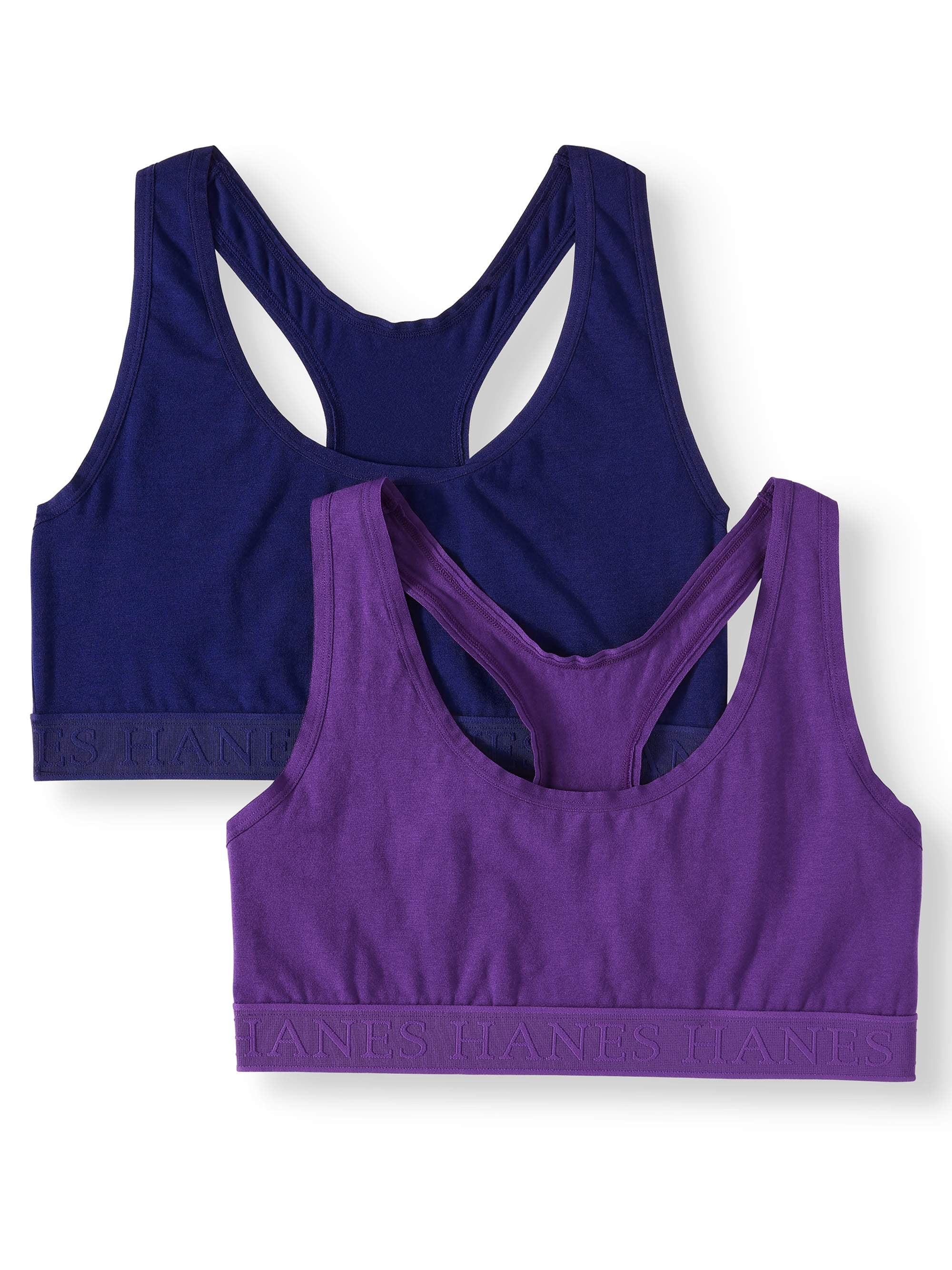Women's Racerback Bra with Comfortflex Fit, 2 Pack