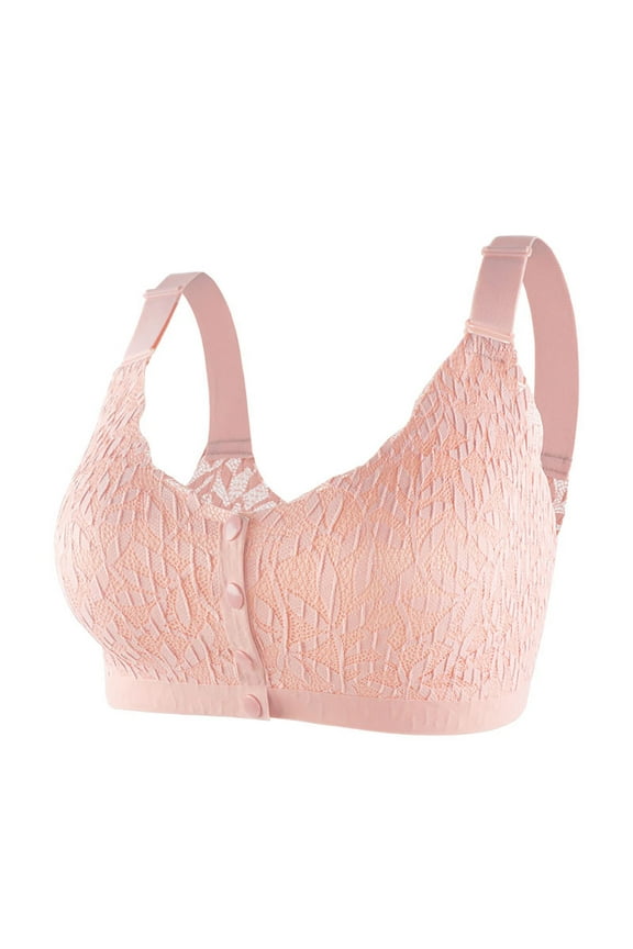 Women's Racerback Front Closure Bra Plus Size Full Figure Unpadded Everyday Underwire for Big Bust