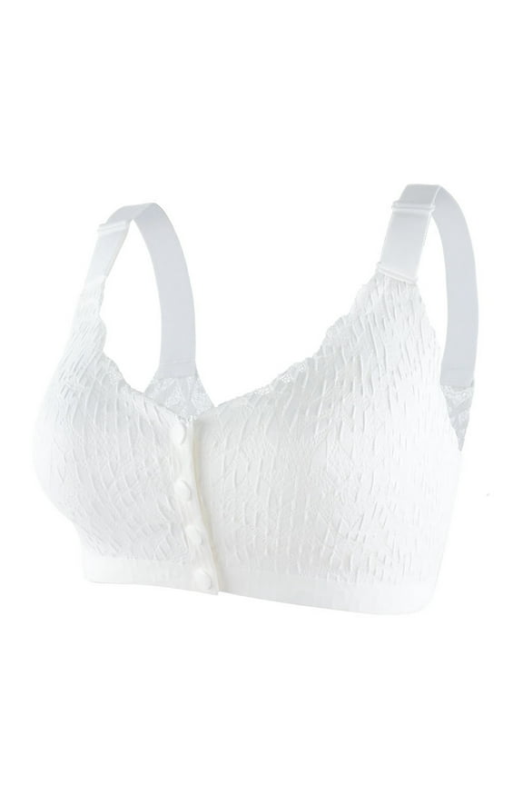 Women's Racerback Front Closure Bra Plus Size Full Figure Unpadded Everyday Underwire for Big Bust