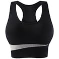 thumbnail image 1 of Women's Racerback Sports Bra Running Workout Minimizer Bra Ultra Stretchy Fitness Tank Top Mid Impact Crop Tops, 1 of 1