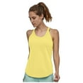 thumbnail image 1 of Women's Racerback Tank, Awwp Women's Solid Racerback Yoga Tank Top Yellow Yoga Workout Top Xl, 1 of 2