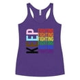 thumbnail image 1 of Women's Racerback Tank Keep Fighting (Purple Rush, XS), 1 of 1