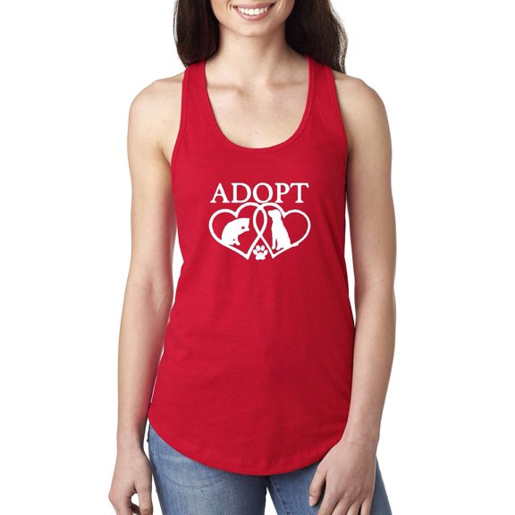 Women's Racerback Tank Top - Adopt Animal Rescue