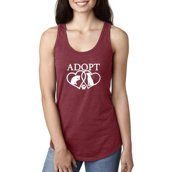 Women's Racerback Tank Top - Adopt Animal Rescue