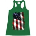 thumbnail image 1 of Women's Racerback Tank Top - American Flag 4th of July, 1 of 3