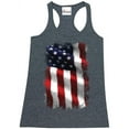 thumbnail image 1 of Women's Racerback Tank Top - American Flag 4th of July, 1 of 5