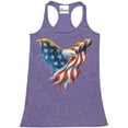 thumbnail image 1 of Women's Racerback Tank Top - American Flag 4th of July, 1 of 5