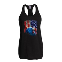 Women's Racerback Tank Top - American Flag 4th of July