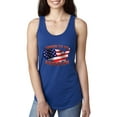 thumbnail image 1 of Women's Racerback Tank Top - American Proud To Be US Flag, 1 of 5