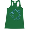 thumbnail image 1 of Women's Racerback Tank Top - Autism Awareness Puzzle, 1 of 3