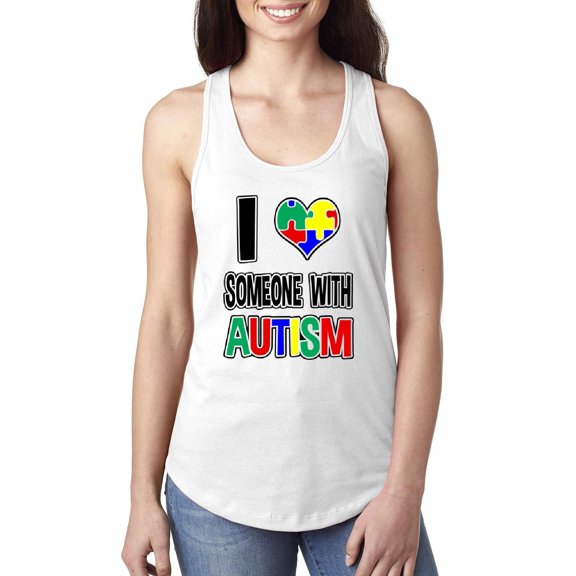 Women's Racerback Tank Top - Autism Awareness