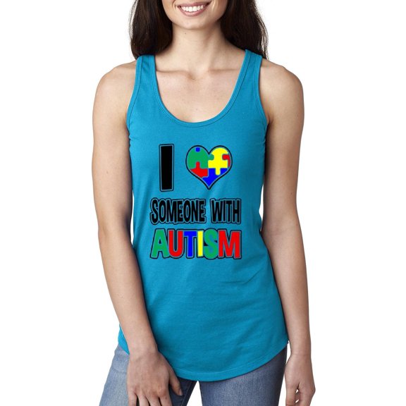 Women's Racerback Tank Top - Autism Awareness
