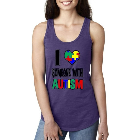 Women's Racerback Tank Top - Autism Awareness