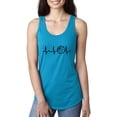 thumbnail image 1 of Women's Racerback Tank Top - Basketball Heartbeat, 1 of 5