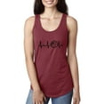 thumbnail image 1 of Women's Racerback Tank Top - Basketball Heartbeat, 1 of 3