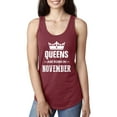 thumbnail image 1 of Women's Racerback Tank Top - Birthday Gift Queens Are Born in November, 1 of 3