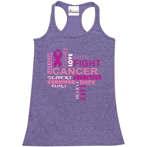 Women's Racerback Tank Top - Breast Cancer