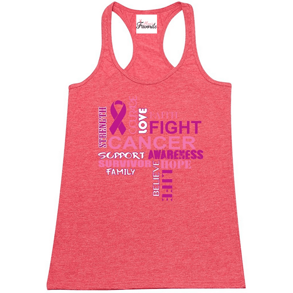 Women's Racerback Tank Top - Breast Cancer