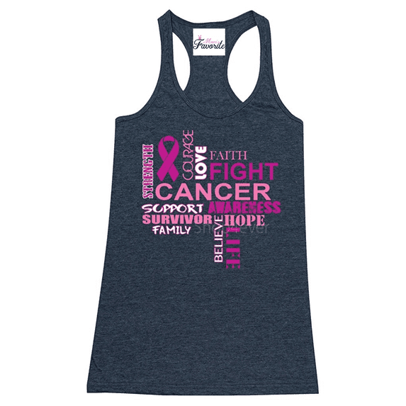 Women's Racerback Tank Top - Breast Cancer
