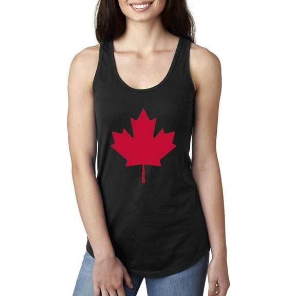 Women's Racerback Tank Top - Canada Leaf