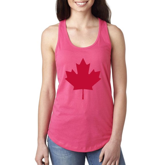 Women's Racerback Tank Top - Canada Leaf