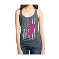 thumbnail image 1 of Women's Racerback Tank Top - Cancer Ribbon American Flag, 1 of 5