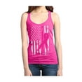 thumbnail image 1 of Women's Racerback Tank Top - Cancer Ribbon American Flag, 1 of 5
