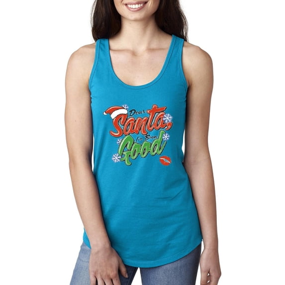 Women's Racerback Tank Top - Christmas Dear Santa