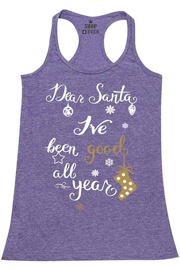 Women's Racerback Tank Top - Christmas Dear Santa