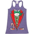thumbnail image 1 of Women's Racerback Tank Top - Christmas Tuxedo, 1 of 5