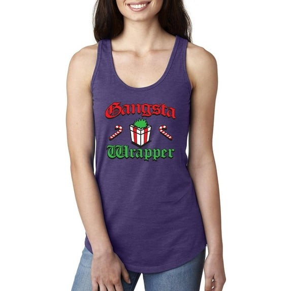 Women's Racerback Tank Top - Christmas Wrapper
