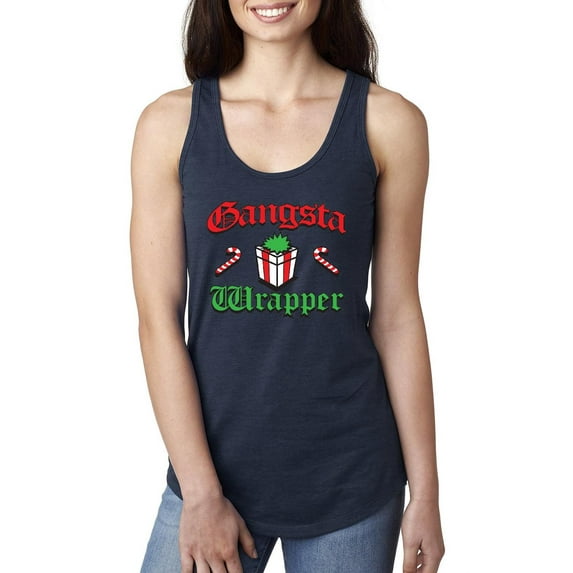 Women's Racerback Tank Top - Christmas Wrapper