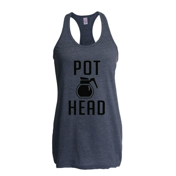Women's Racerback Tank Top - Coffee Pot Head