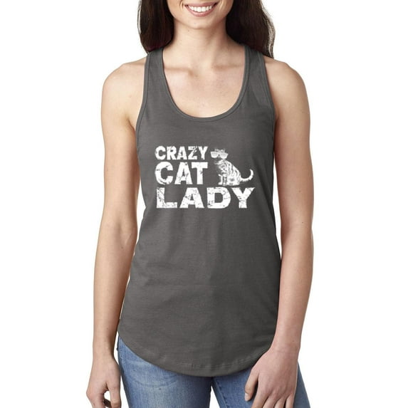 Women's Racerback Tank Top - Crazy Cat Lady