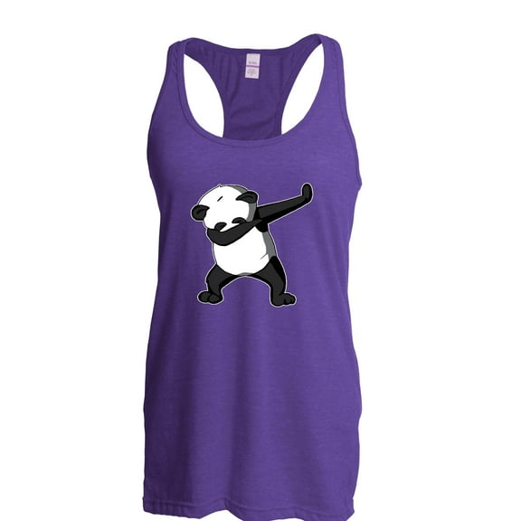 Women's Racerback Tank Top - Dancing Panda