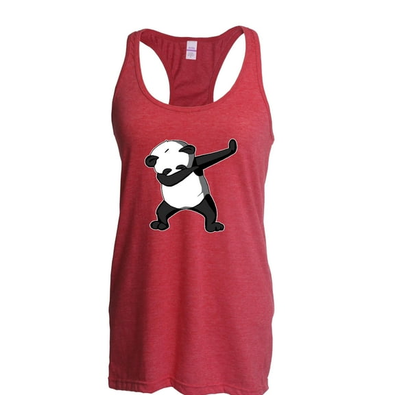 Women's Racerback Tank Top - Dancing Panda