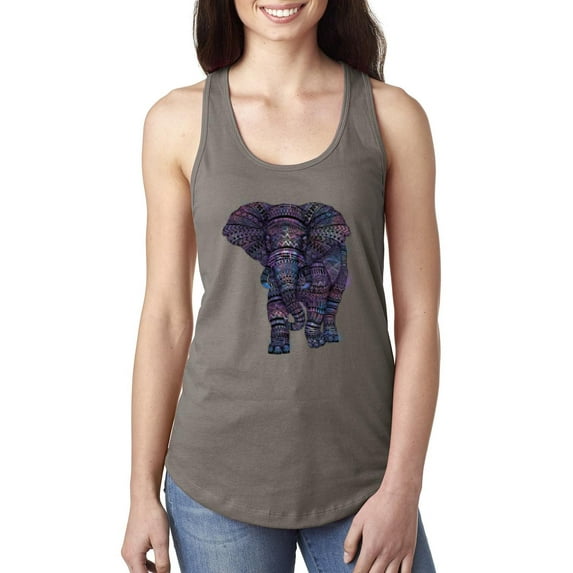 Women's Racerback Tank Top - Elephant