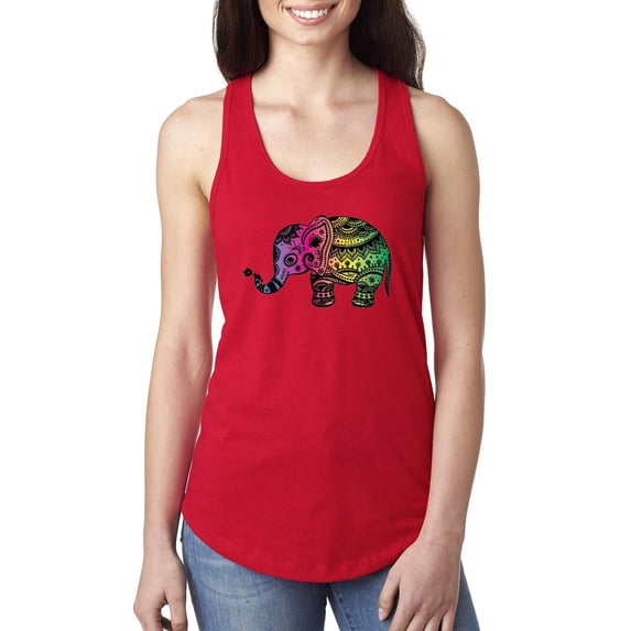 Women's Racerback Tank Top - Elephant
