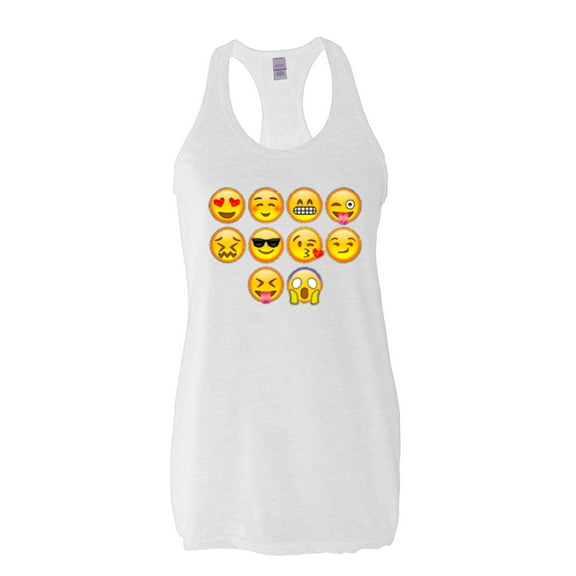 Women's Racerback Tank Top - Emoji Entourage