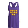 thumbnail image 1 of Women's Racerback Tank Top - Emoji Entourage, 1 of 5