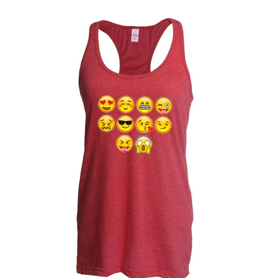Women's Racerback Tank Top - Emoji Entourage