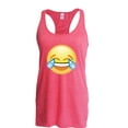 thumbnail image 1 of Women's Racerback Tank Top - Emoji Laughing Tears, 1 of 5