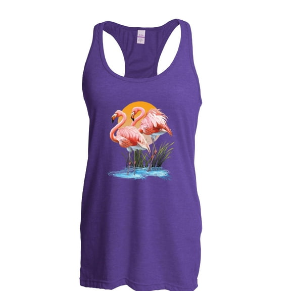 Women's Racerback Tank Top - Flamingo