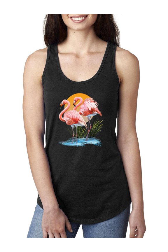 Women's Racerback Tank Top - Flamingo