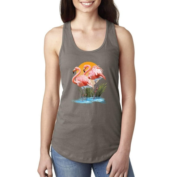 Women's Racerback Tank Top - Flamingo
