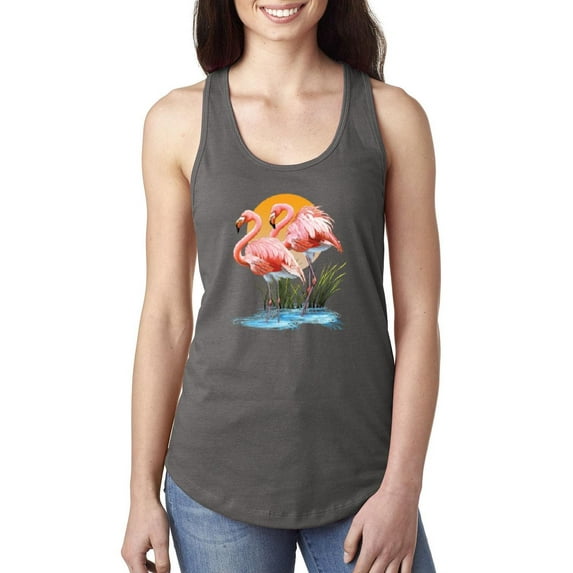Women's Racerback Tank Top - Flamingo