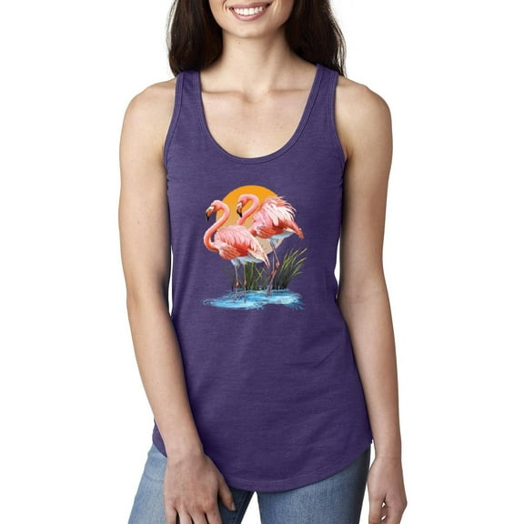 Women's Racerback Tank Top - Flamingo