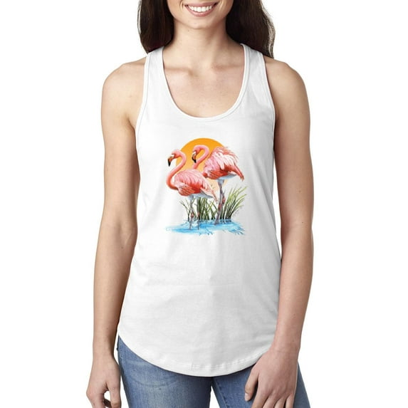 Women's Racerback Tank Top - Flamingo