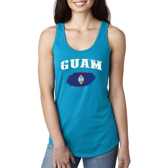 Women's Racerback Tank Top - Guam Flag