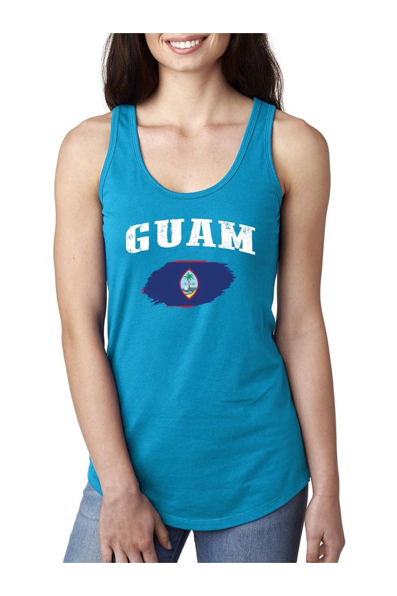 Women's Racerback Tank Top - Guam Flag